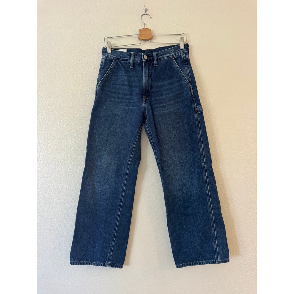 Gap Carpenter Jeans Straight Leg Utility Workwear Denim 28x28 Blue Excellent